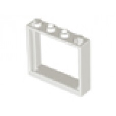 Part 60594 White Window 1 x 4 x 3 - No Shutter Tabs 